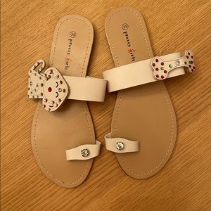 Cute flats with little pup and bone design.